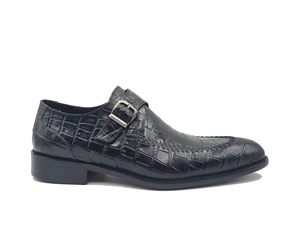 Split Toe Loafer with Single Monk Buckle