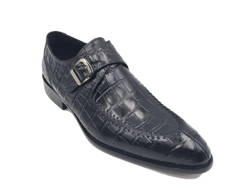 Split Toe Loafer with Single Monk Buckle