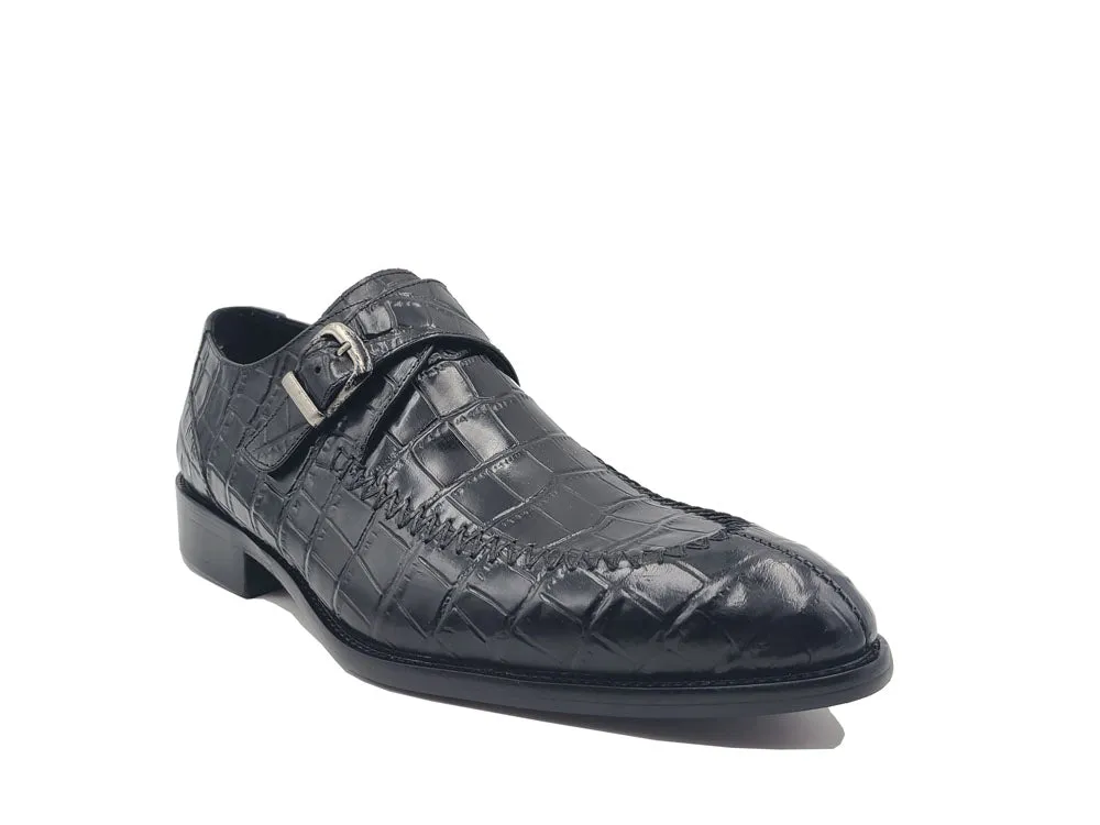 Split Toe Loafer with Single Monk Buckle