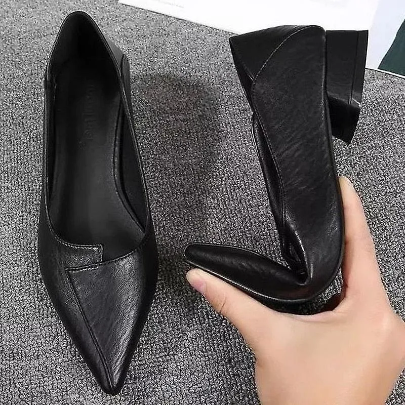 Square Heel Pumps Shoes