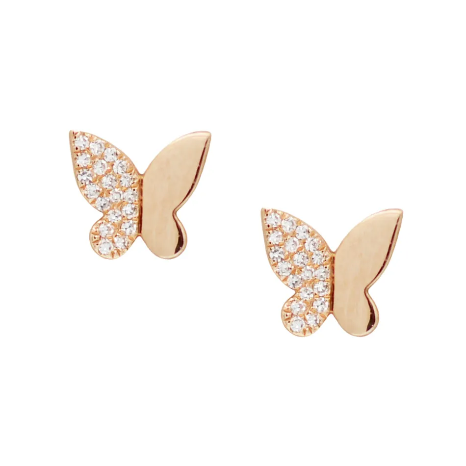 Stunning Butterfly Diamond Studs | Shop Now