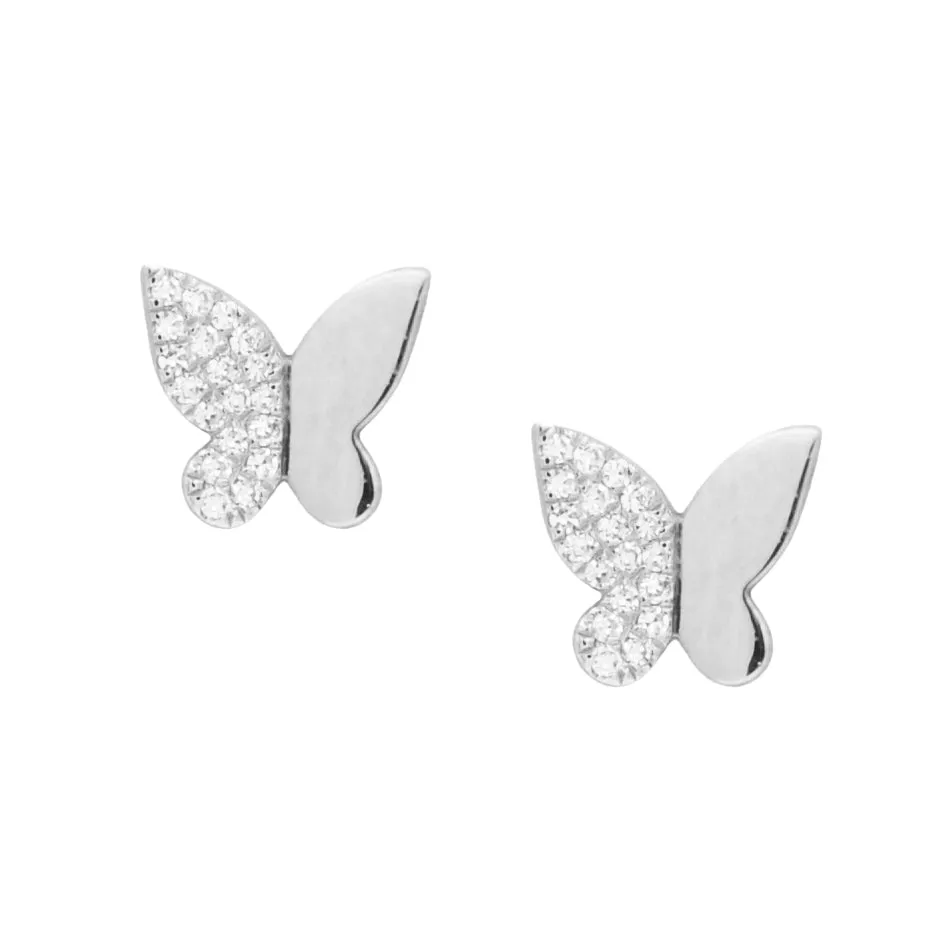 Stunning Butterfly Diamond Studs | Shop Now