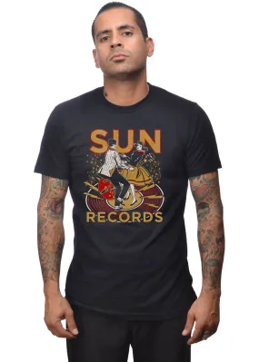 Sun Records Lindy Hop T-Shirt for Men - Black.