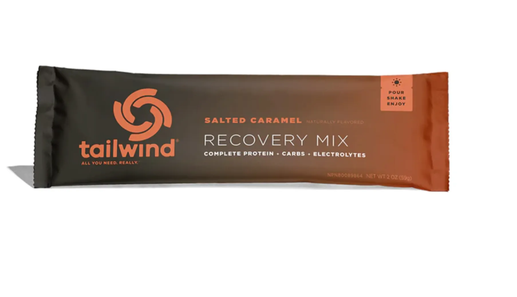 Tailwind Nutrition Salted Caramel Recovery Mix | 12 Single Serving Packs