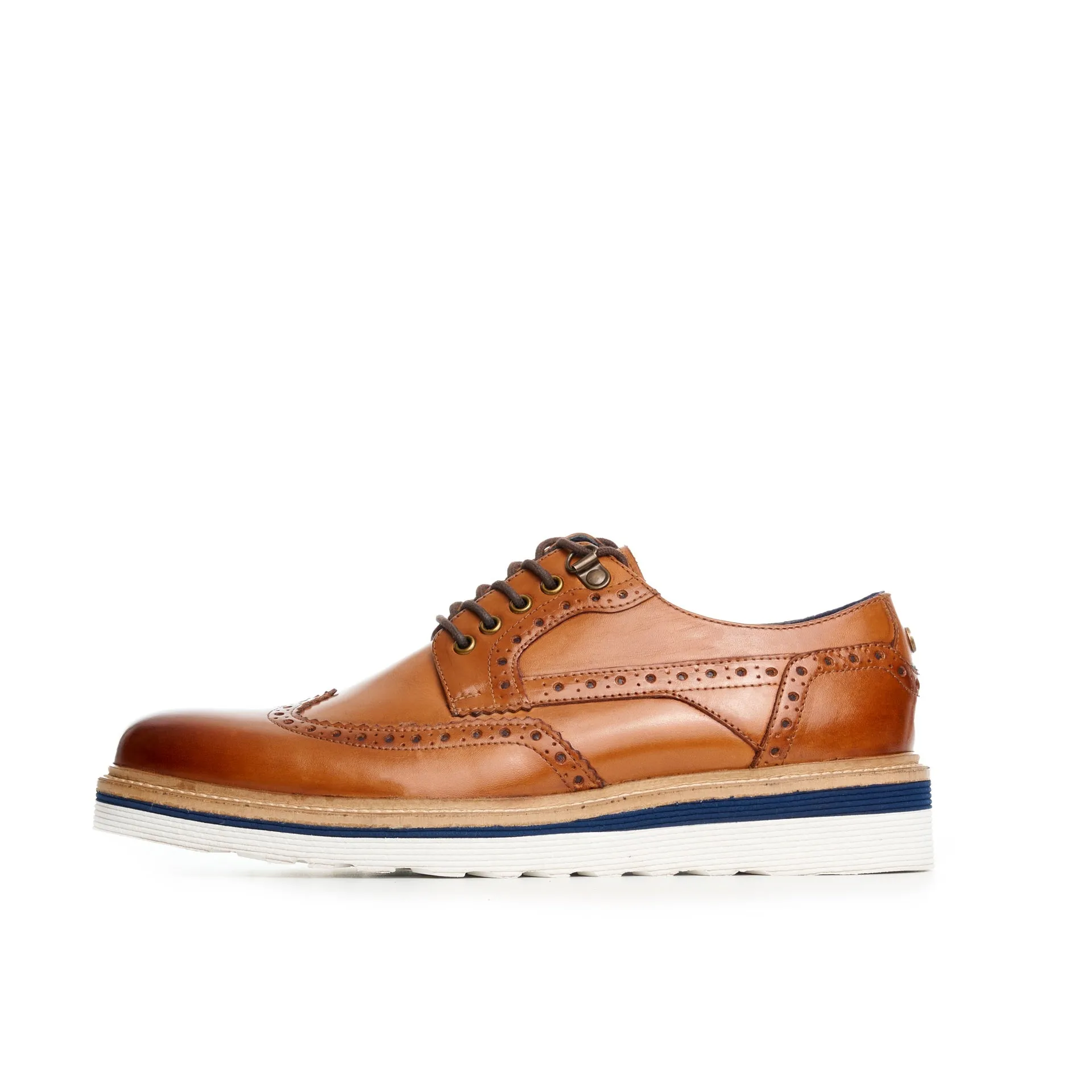 Tan wedge brogue shoes - Ripley 3.0 model