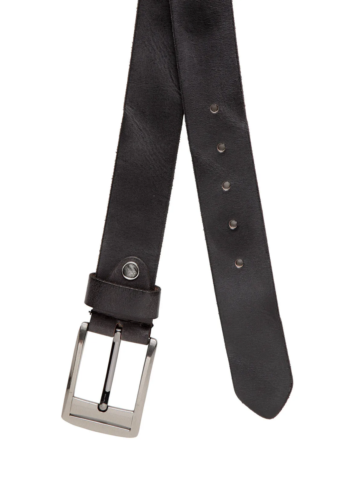 Teakwood Genuine Leather Black Belts