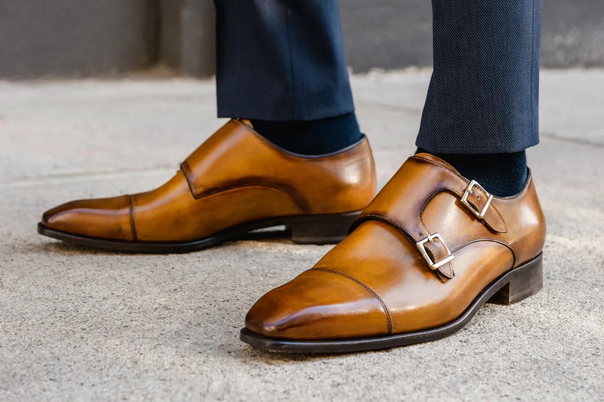 The Burton Double Monk Strap - Tobacco | Buy Now