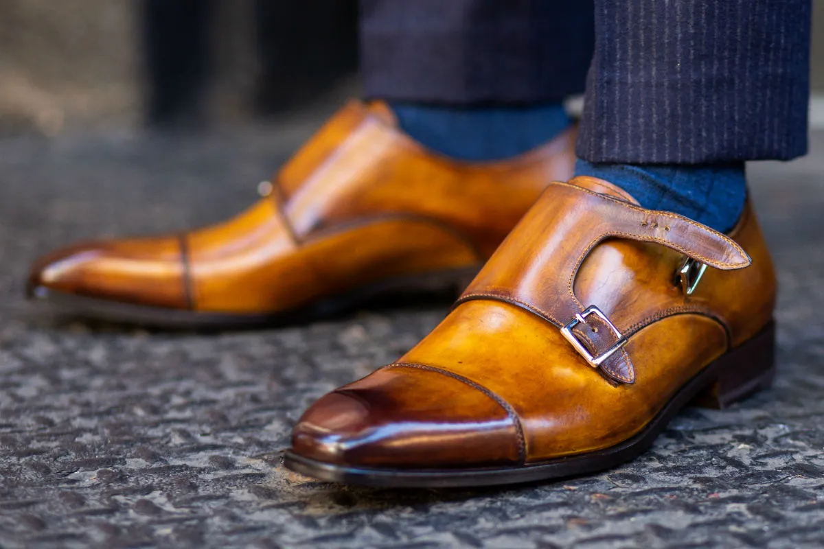 The Burton Double Monk Strap - Tobacco | Buy Now