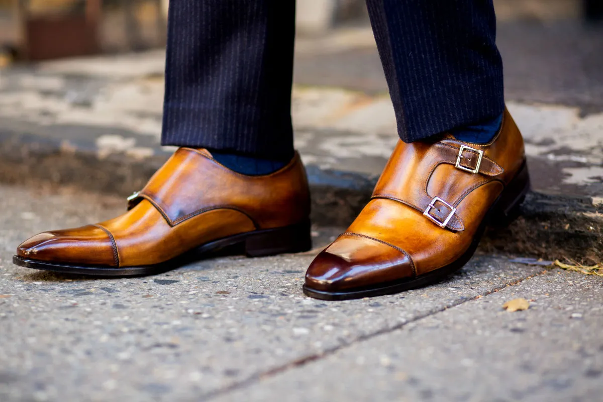 The Burton Double Monk Strap - Tobacco | Buy Now