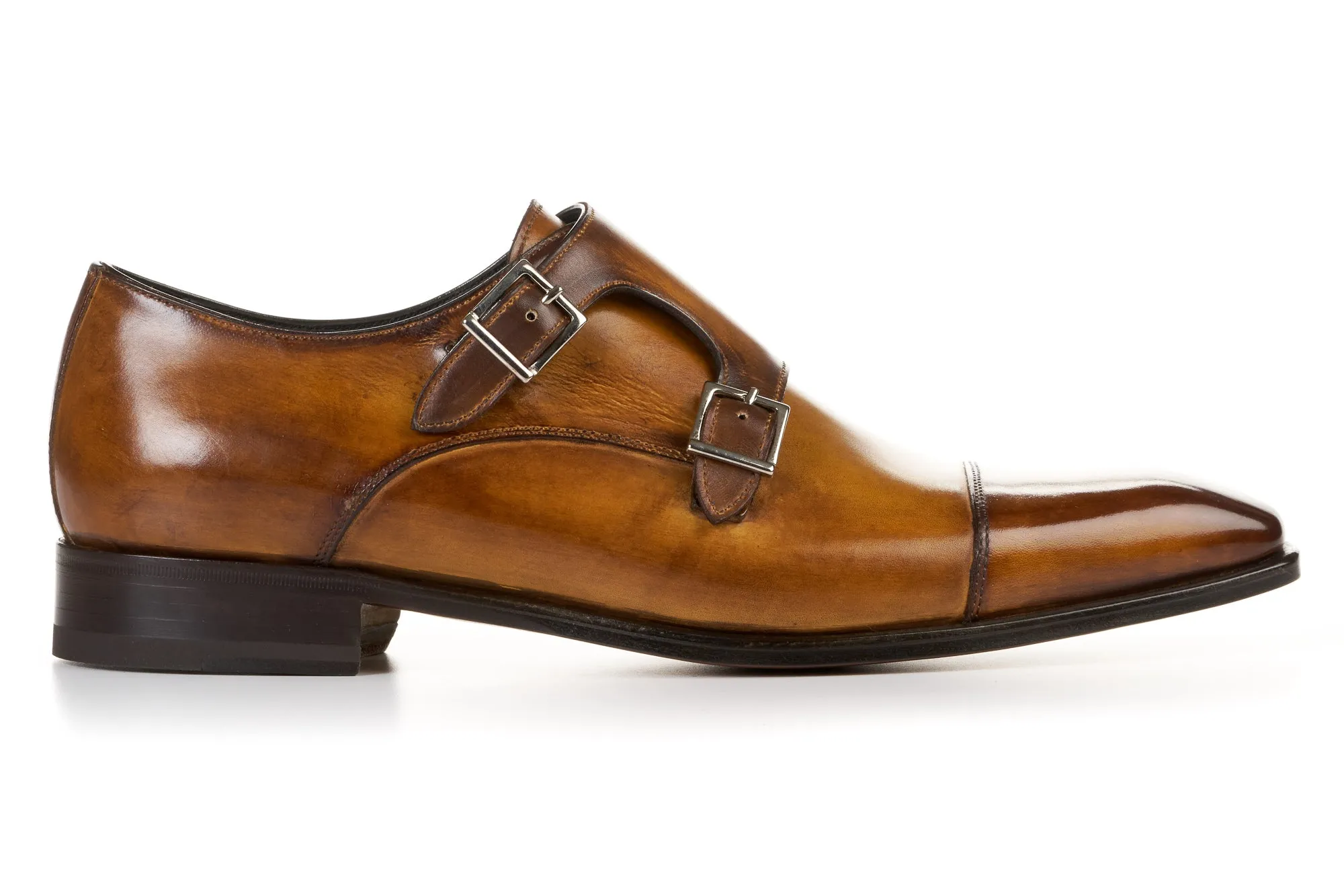 The Burton Double Monk Strap - Tobacco | Buy Now