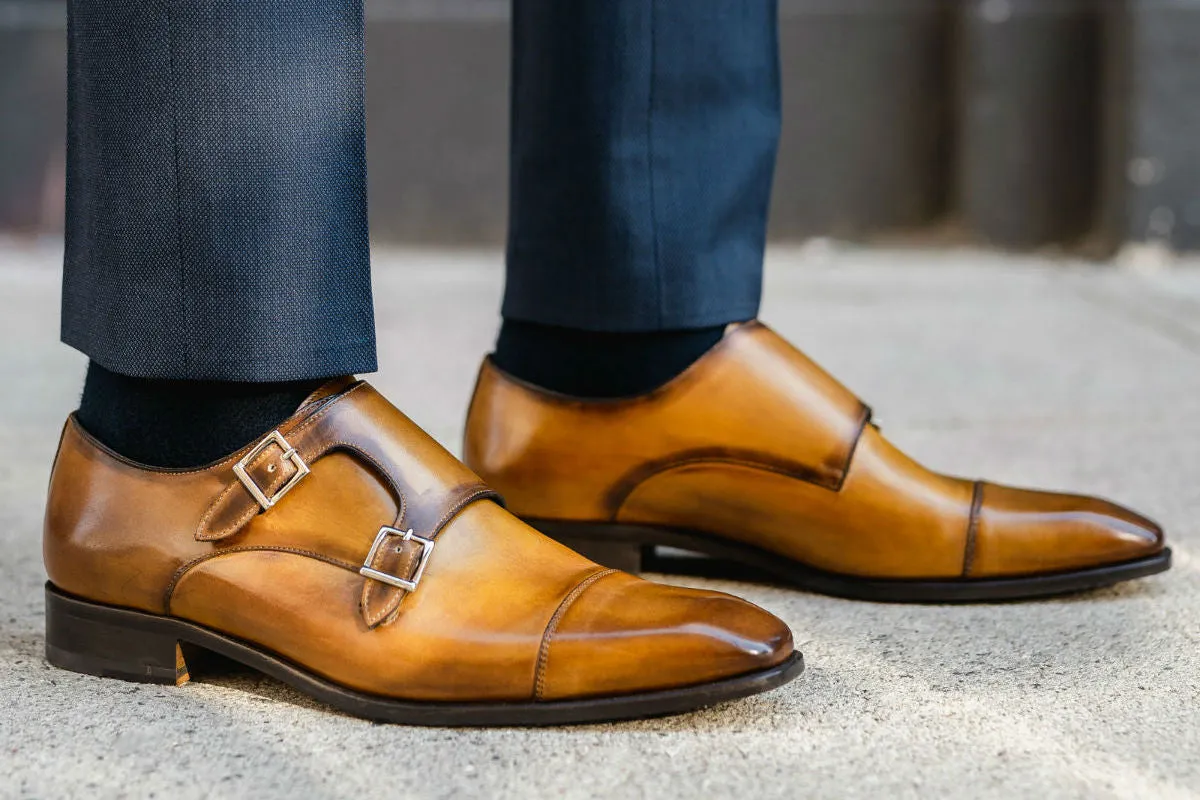 The Burton Double Monk Strap - Tobacco | Buy Now