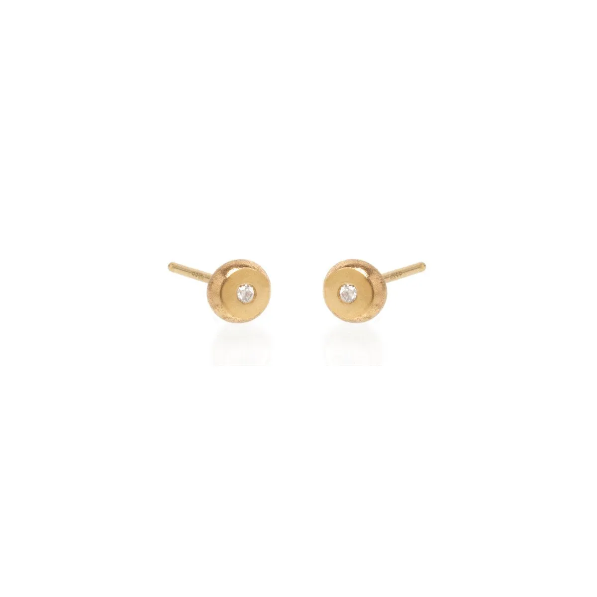 Tiny Diamond Stud Earrings