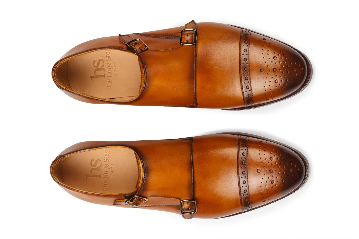 Toe Cap Monk Strap Brogues