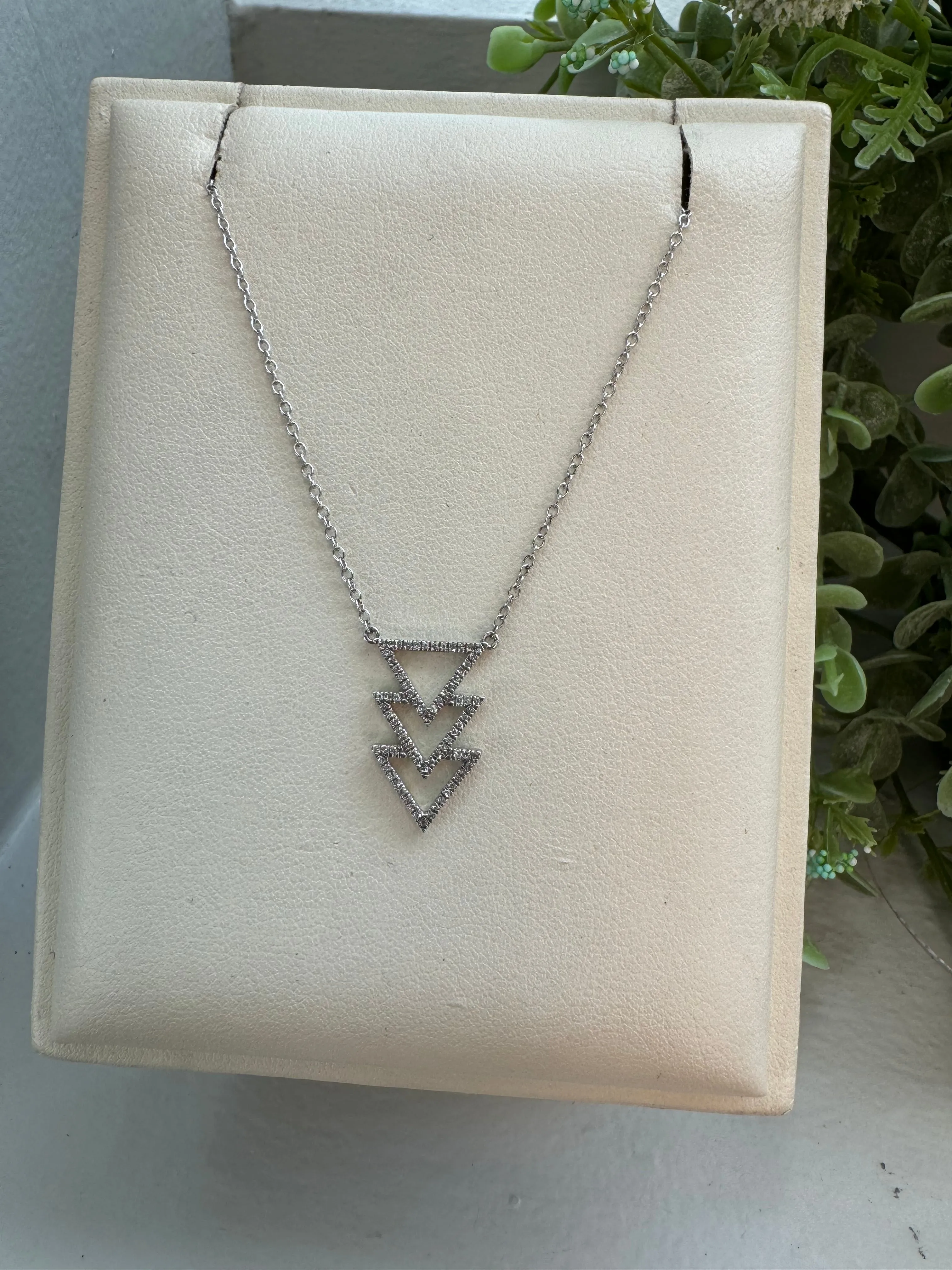 Triangle Diamond Necklace - Best Affordable Diamond Triangle Necklace