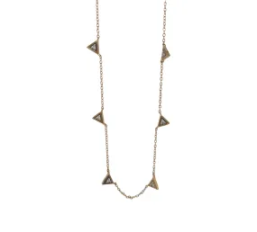 Triangle Diamond Necklace - Best Affordable Diamond Triangle Necklace