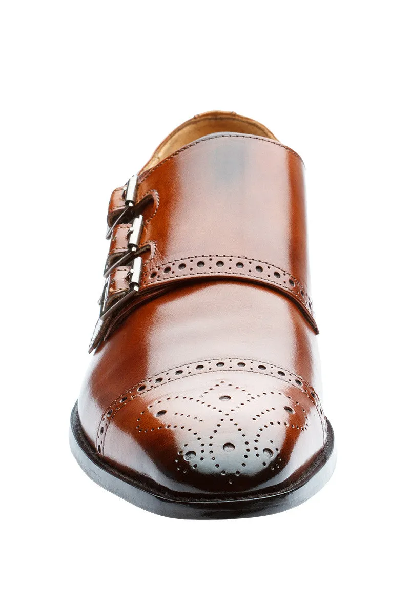 Triple Strap Brogue Monk - Bruno