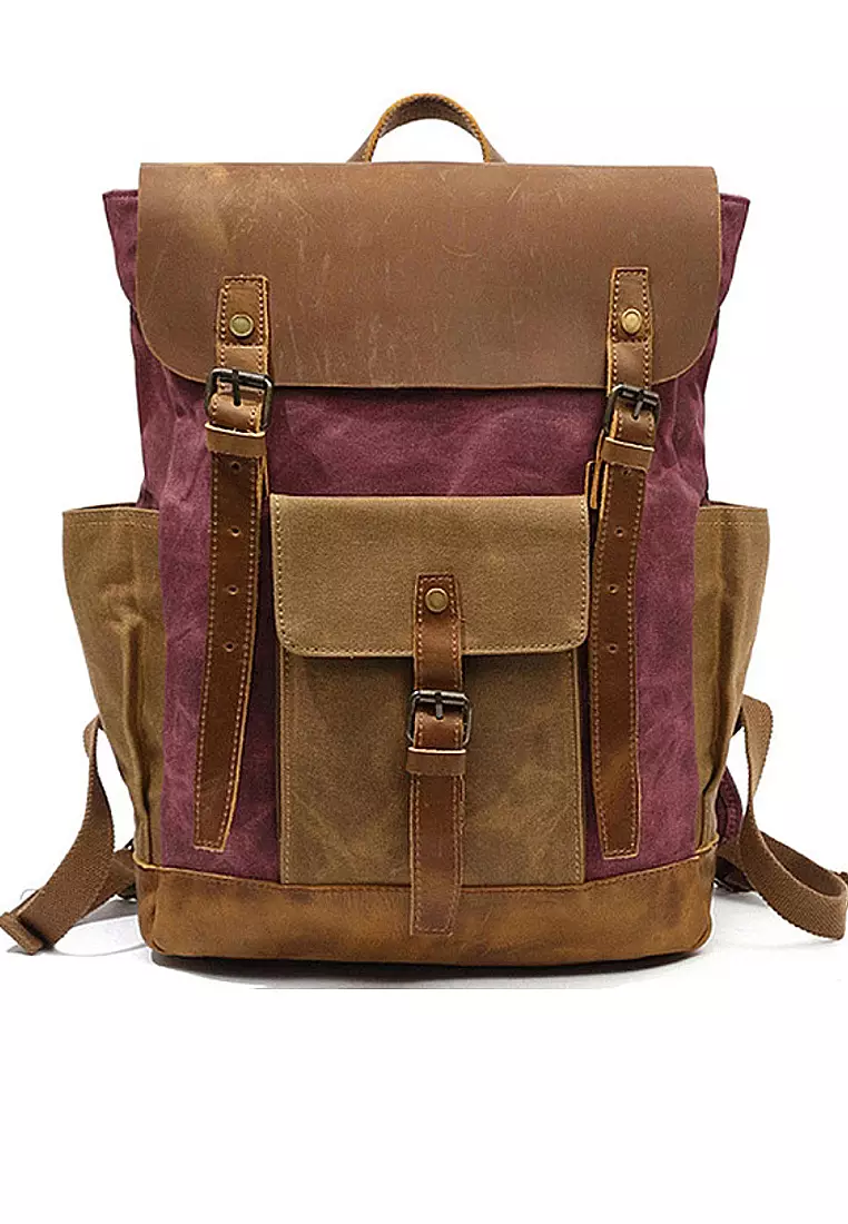 Twenty Eight Shoes VANSA Vintage Wax Canvas Backpacks VBM-Bp3132