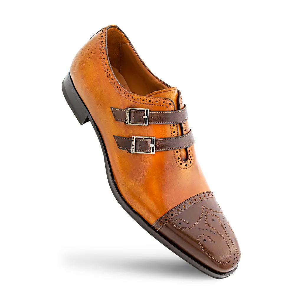 Two-Tone Leather Double Monk - Shop Now