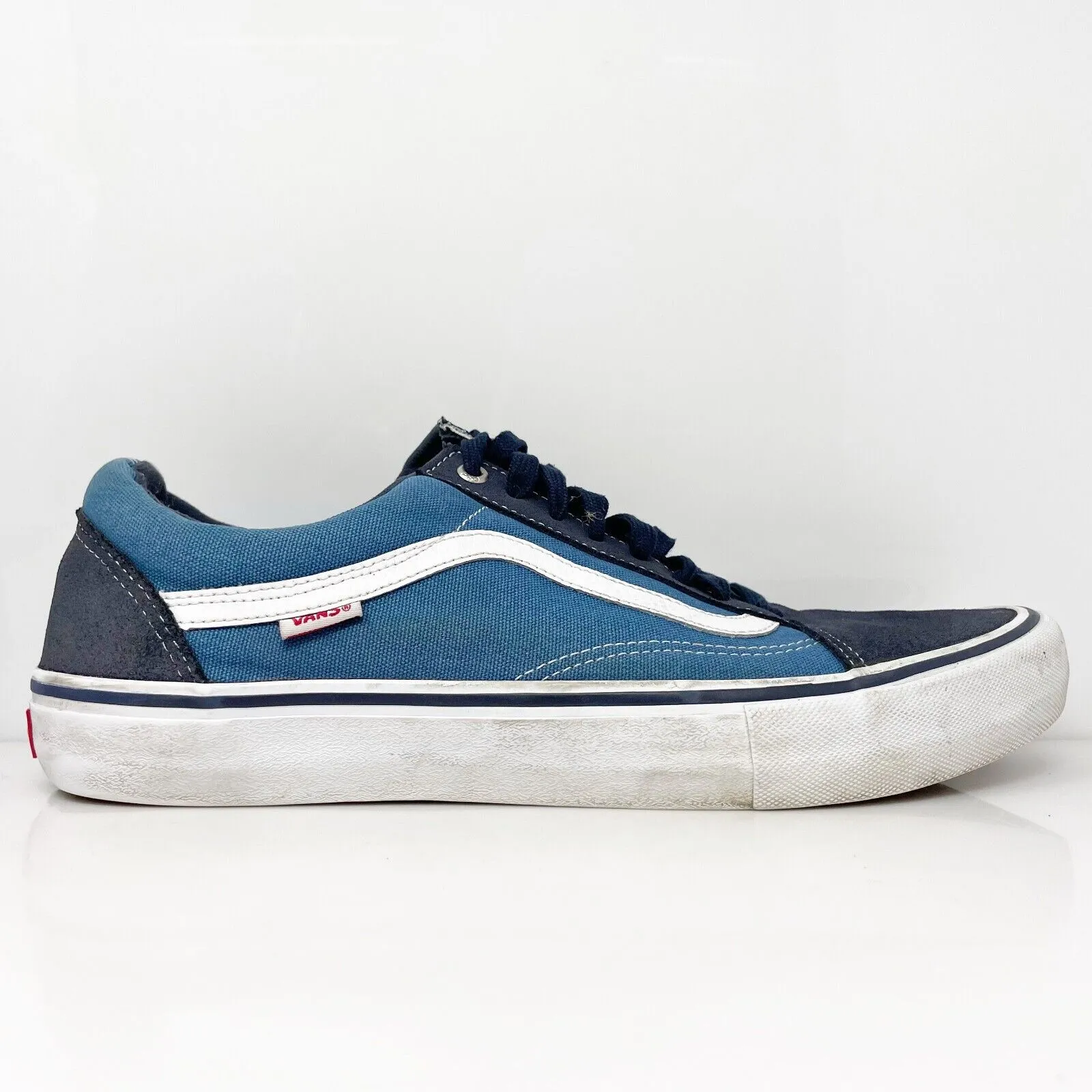 Vans Mens Off The Wall 721454 Blue Casual Shoes Sneakers Size 13