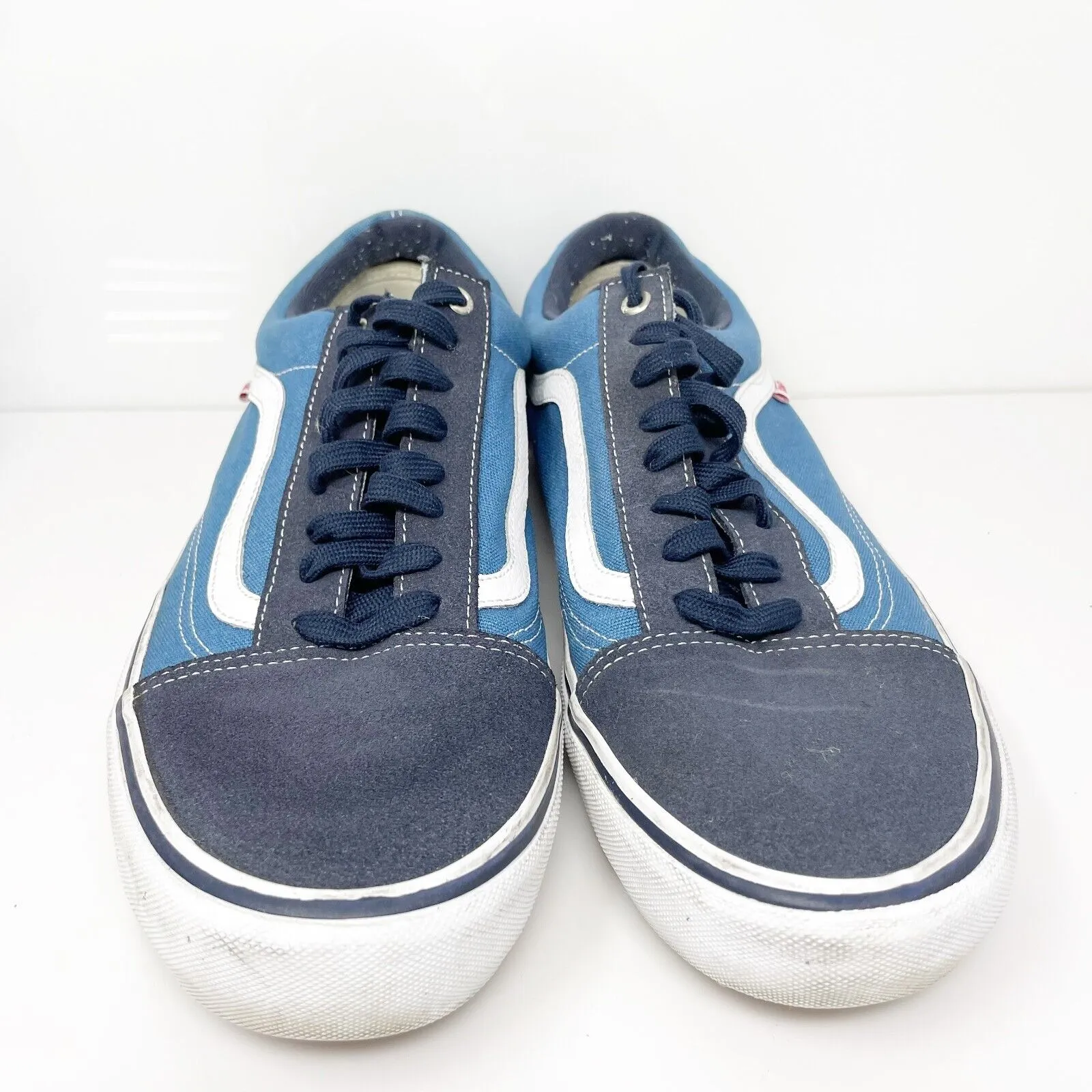 Vans Mens Off The Wall 721454 Blue Casual Shoes Sneakers Size 13