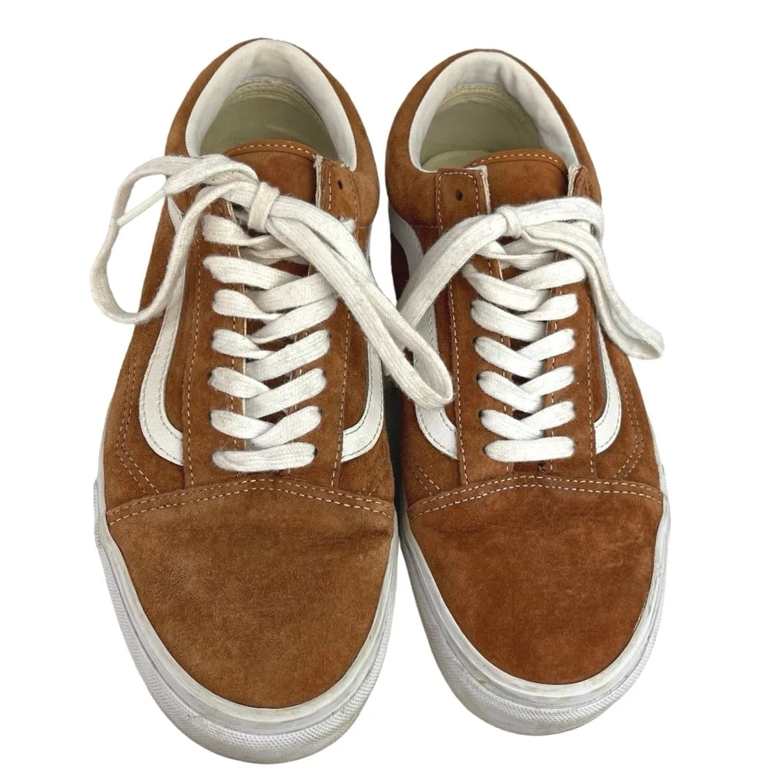 Vans Old Skool Brown Suede Leather Low Top Lace Skateboarding Sneakers Shoes 10