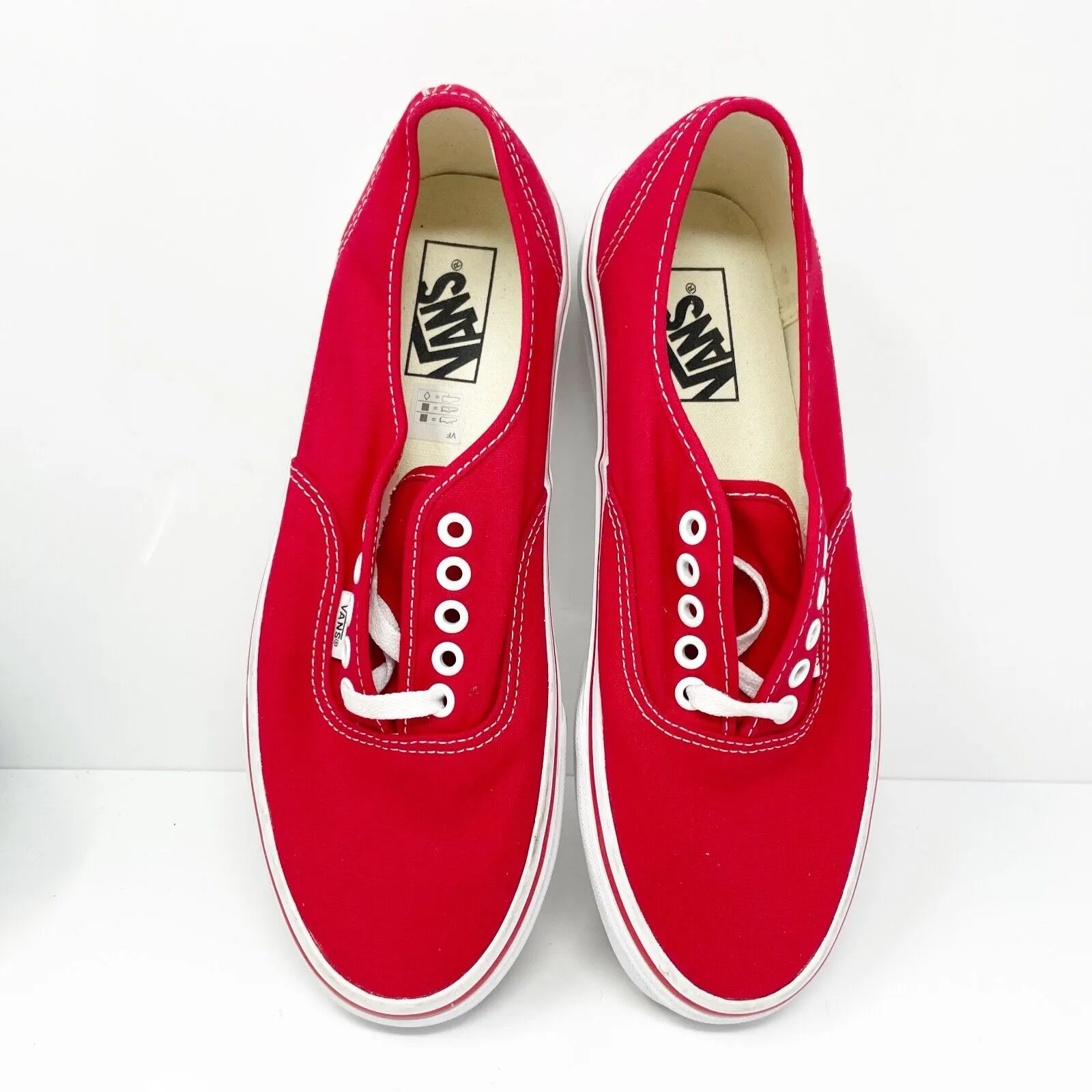 Vans Unisex Off The Wall 721565 Red Casual Shoes Sneakers Size M 9 W 10.5