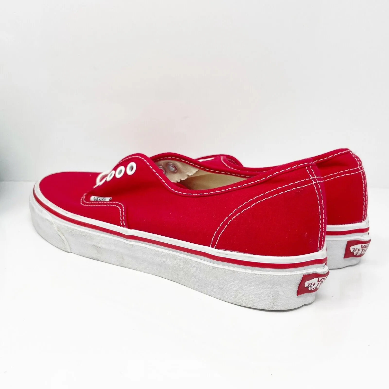 Vans Unisex Off The Wall 721565 Red Casual Shoes Sneakers Size M 9 W 10.5