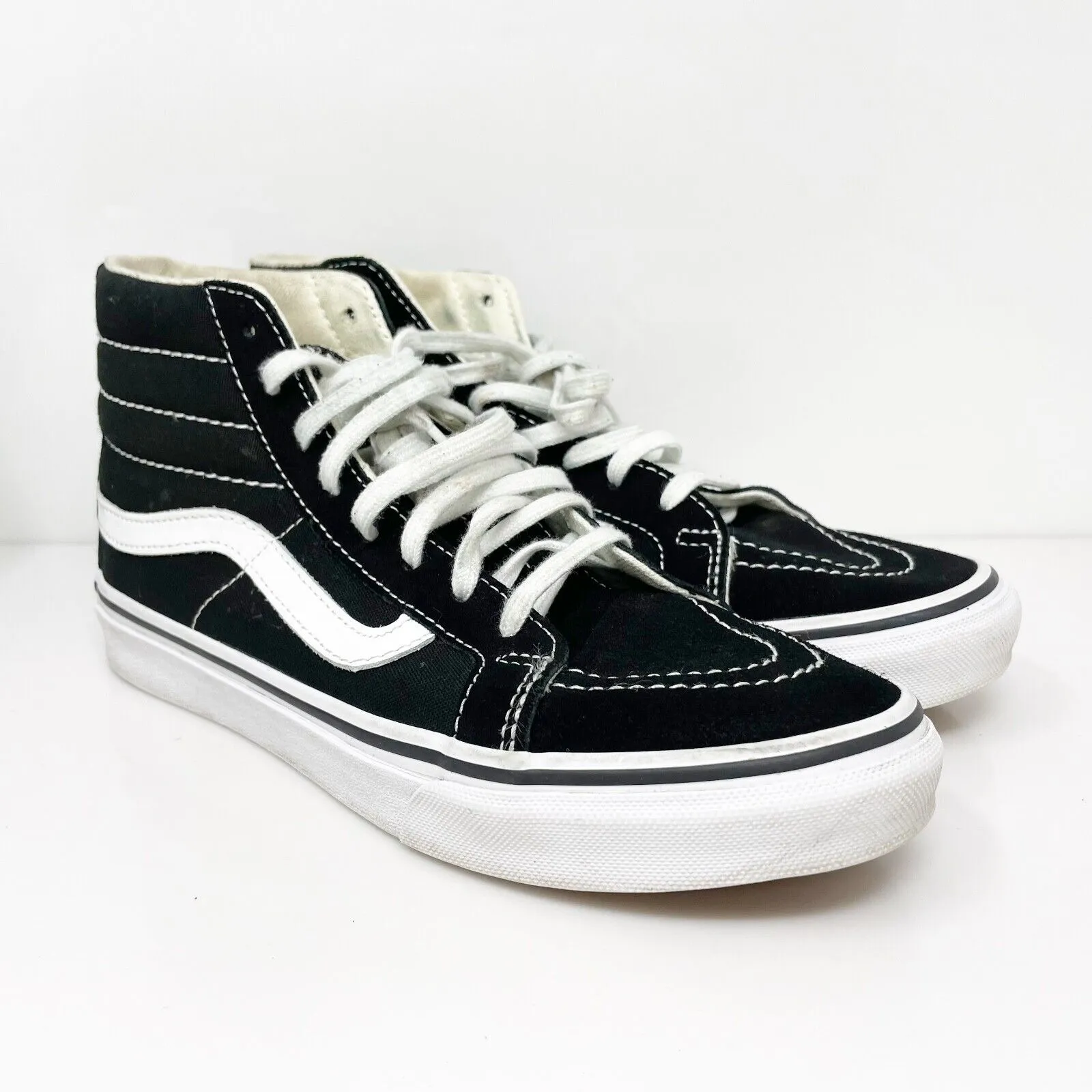 Vans Unisex Sk8 Hi 721356 Black Casual Shoes Sneakers Size M 6 W 7.5