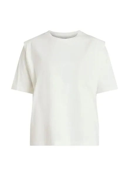 Vila Vishoulde Women's White T-shirt