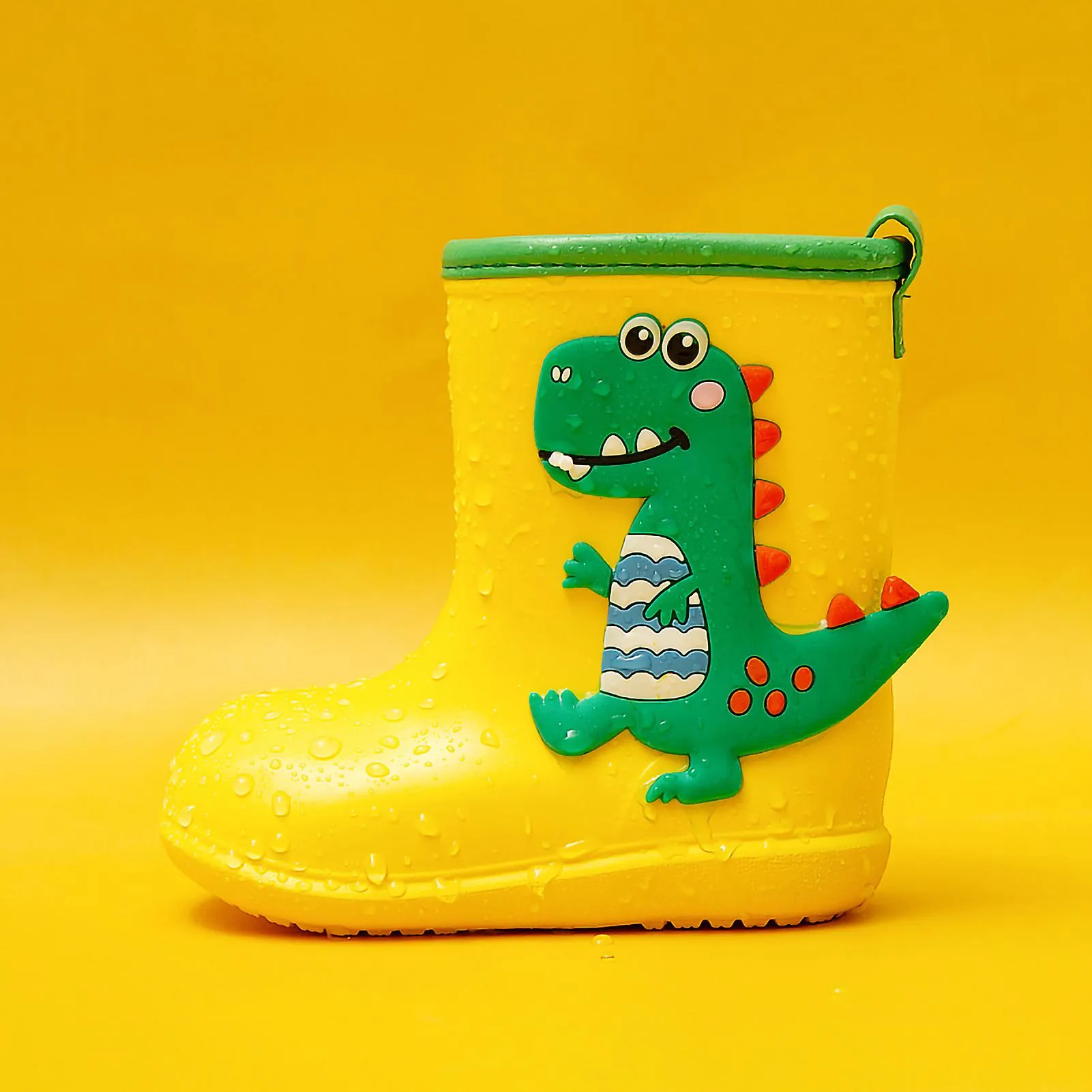 Waterproof Cartoon Pattern Rain Boots for Kids - 16cm / 6.3in, Yellow