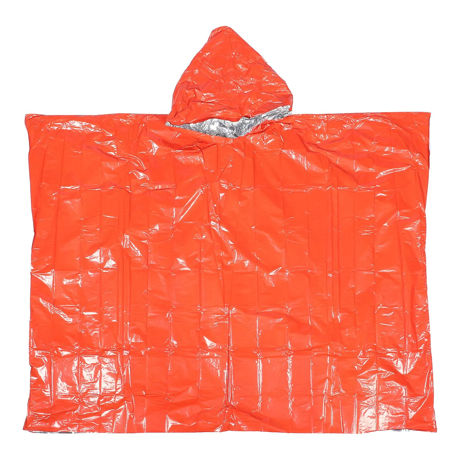 Waterproof Emergency Rain Poncho and Survival Blanket.