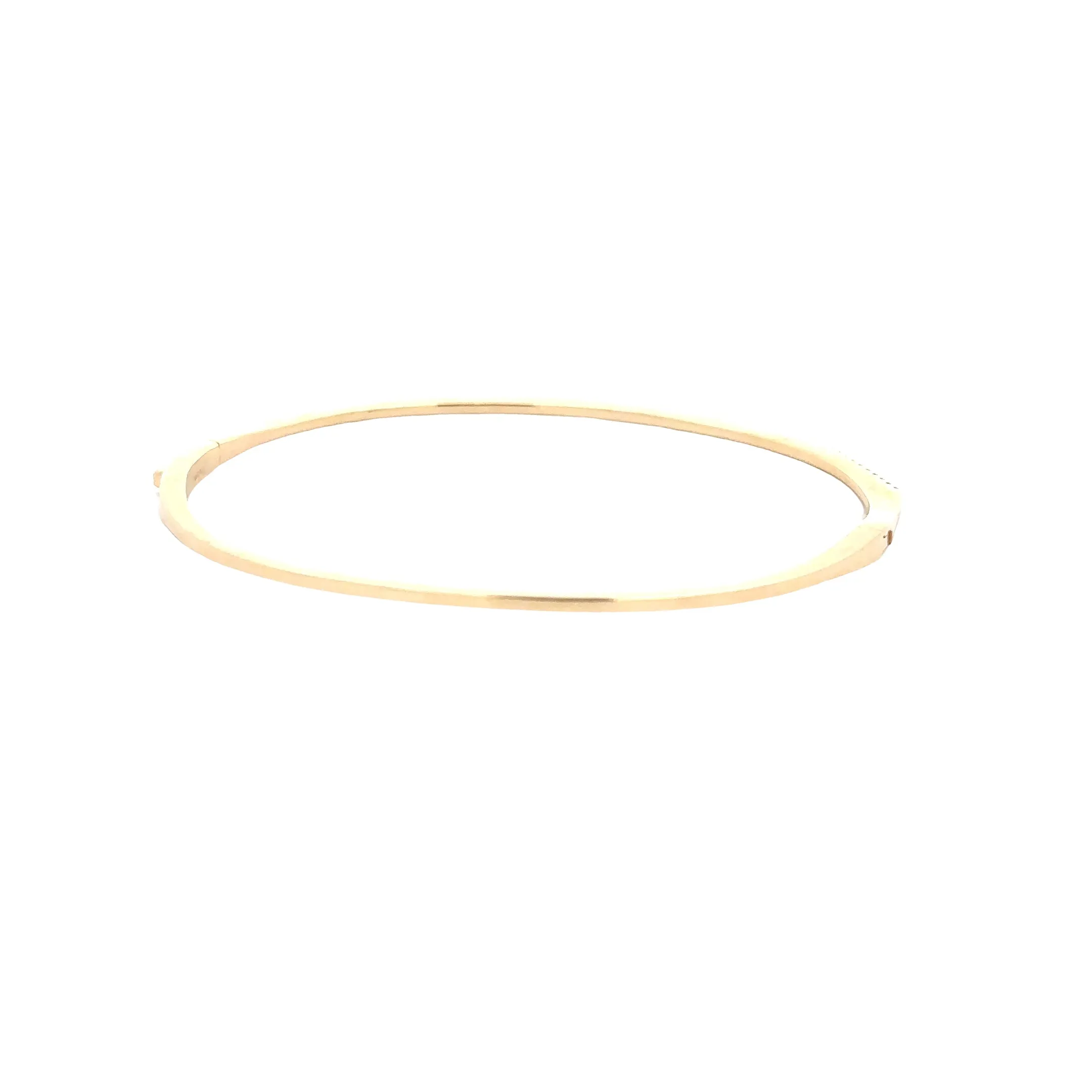 WD1275 gold diamond open bangle bracelet