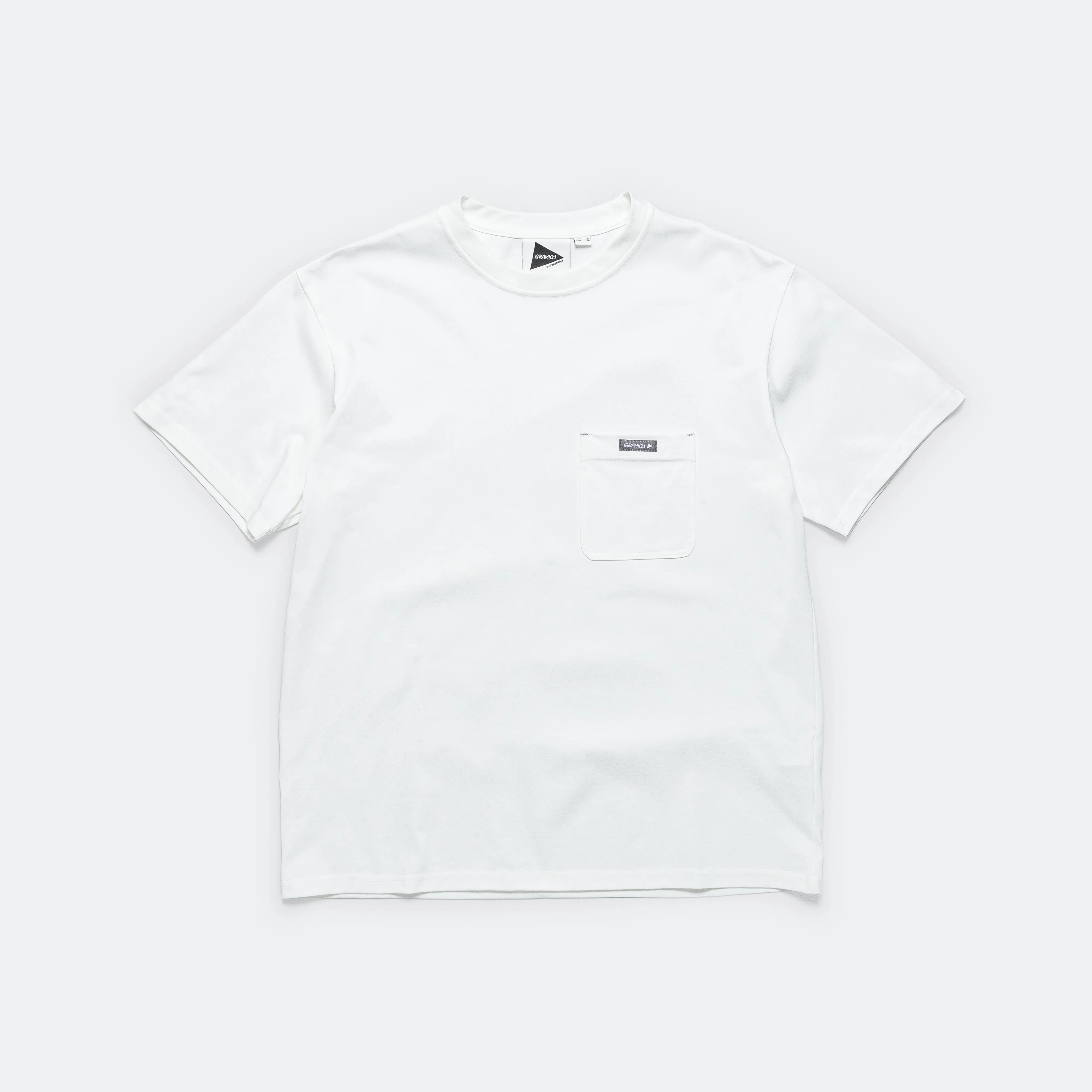 White Backprint Tee by and wander.