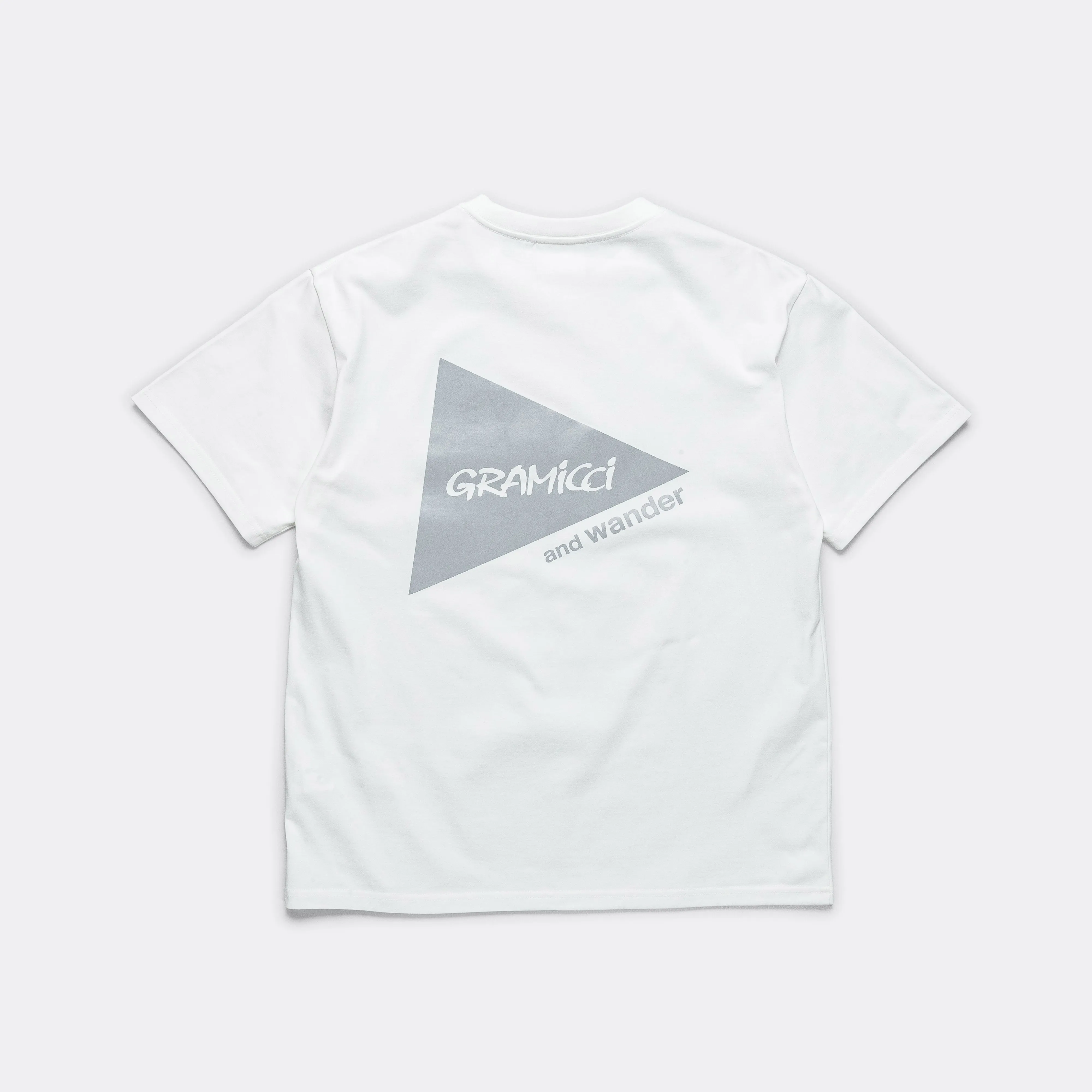 White Backprint Tee by and wander.