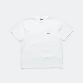 White Backprint Tee by and wander.