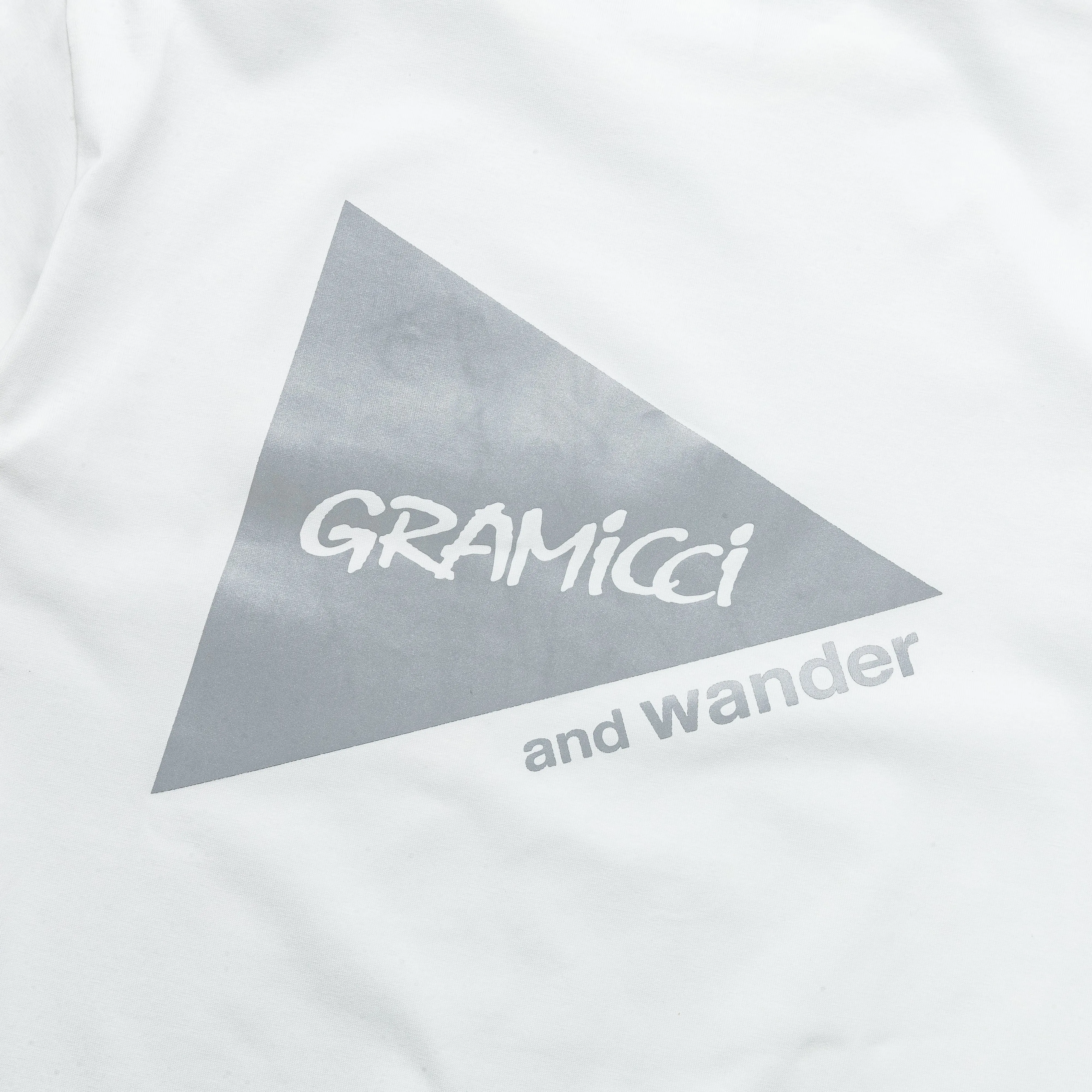 White Backprint Tee by and wander.