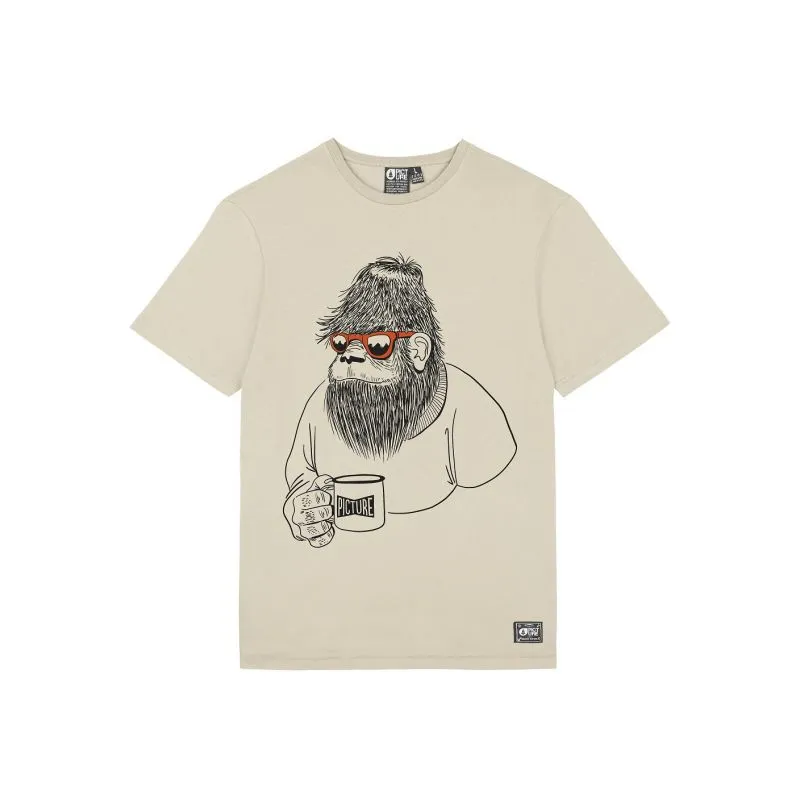 White gorilla picture t-shirt for men