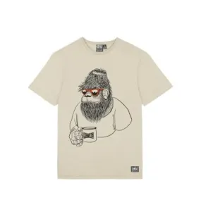 White gorilla picture t-shirt for men