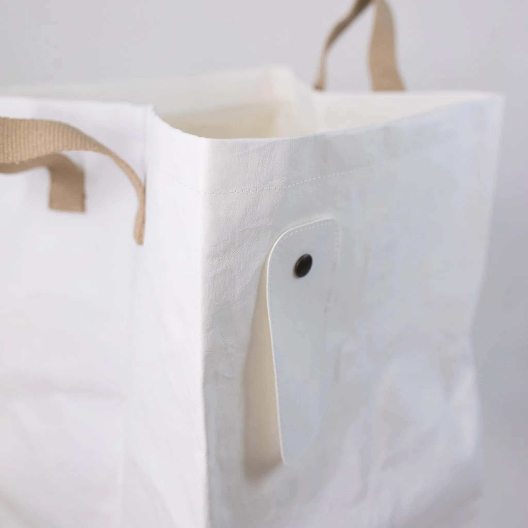 White Washable Paper Laundry Bag