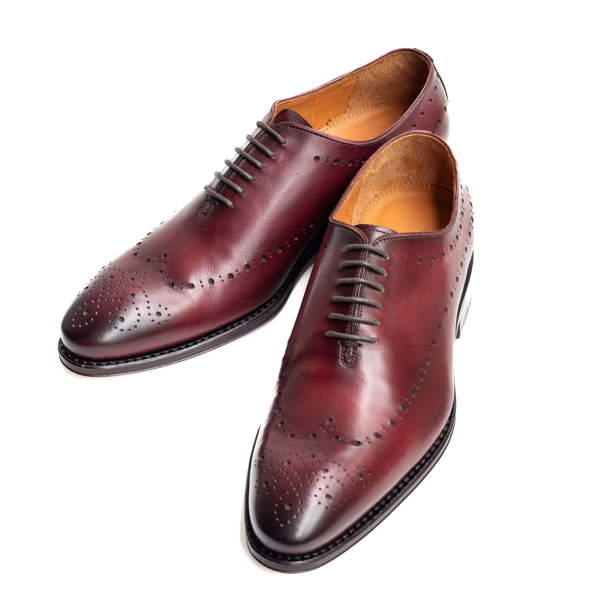 Whole Cut Oxford Burgundy 98464 - Men's Vegano Crust Footwear