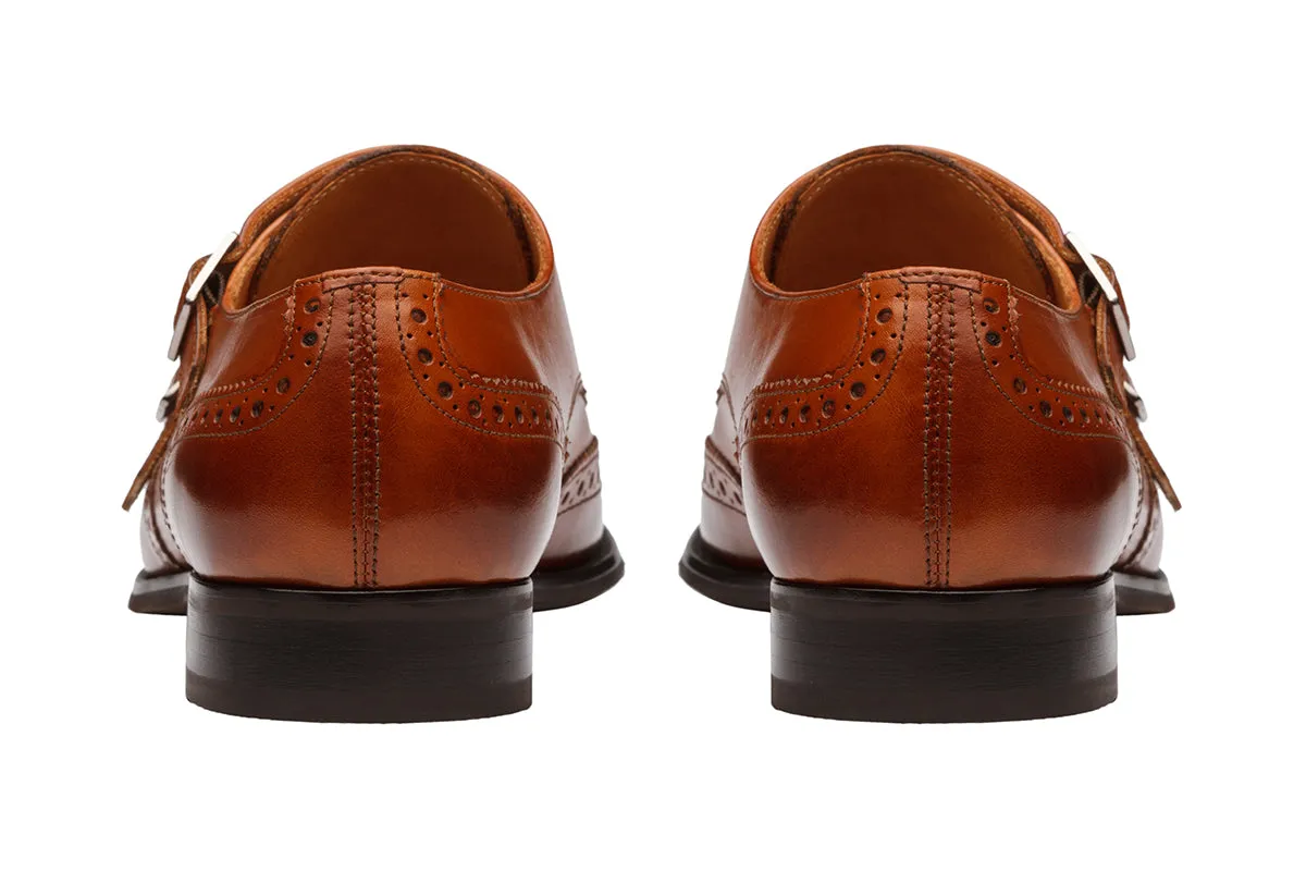 Wingcap Brogue Double Monk Style Shoes