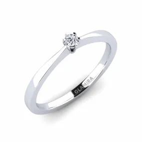 Woman's Bridal Rise Ring 0.05 Carat