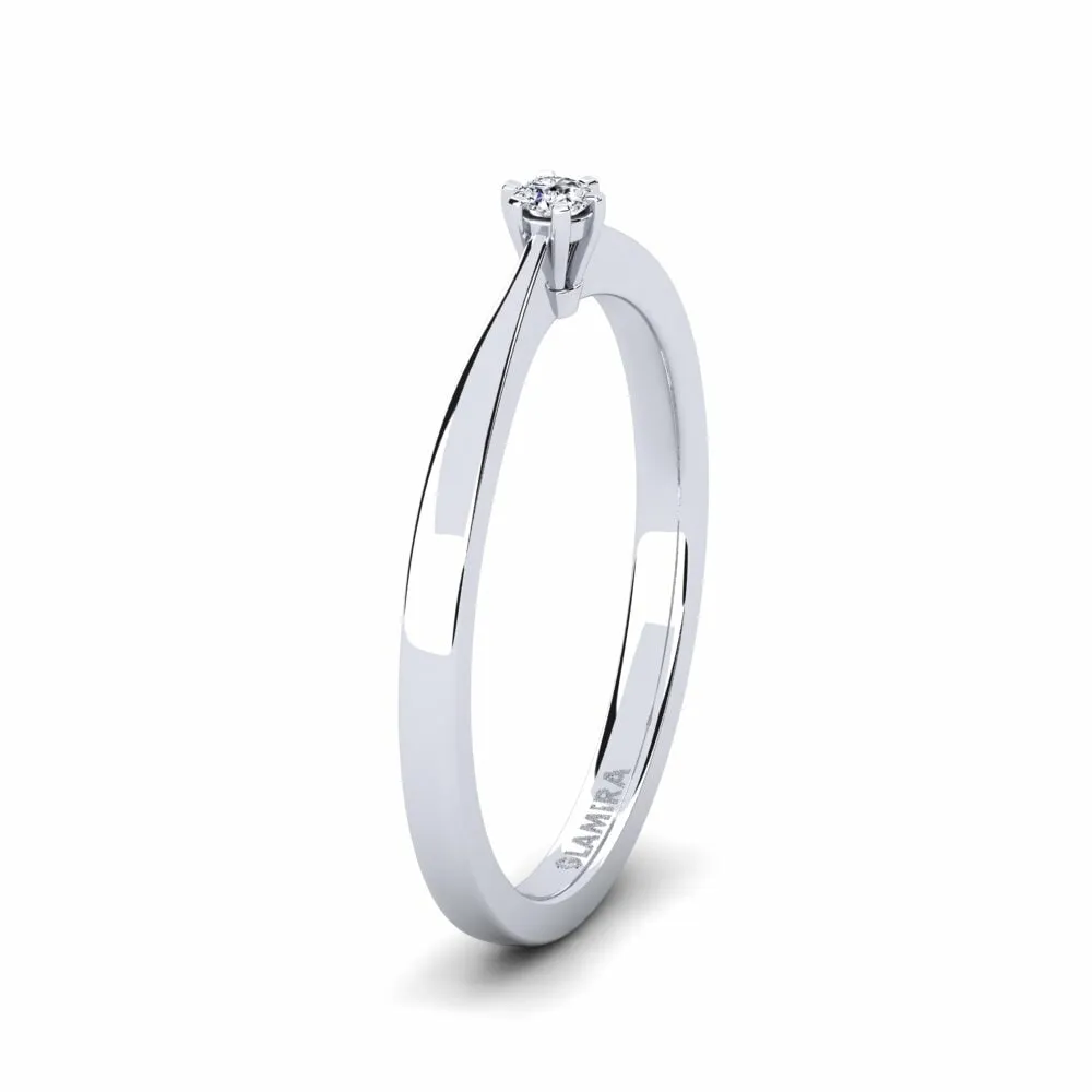 Woman's Bridal Rise Ring 0.05 Carat