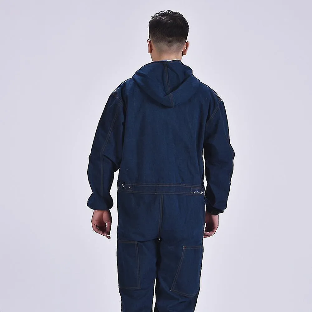 Worker Clothing Workwear Denim Jumpsuit Men Women Factory Uniforms Coveralls Long-sleeved