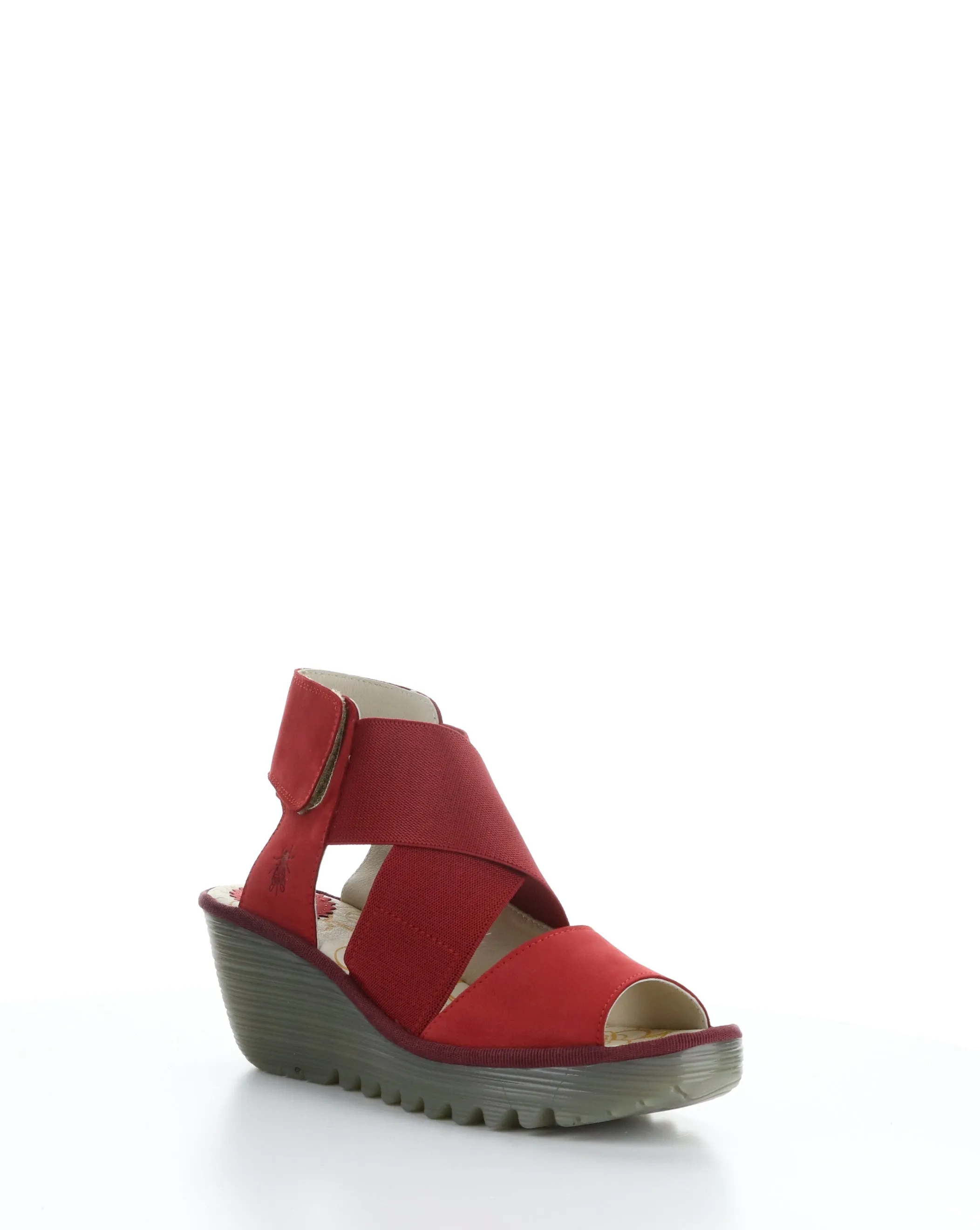 YUBA385FLY Red Elastic Sandals