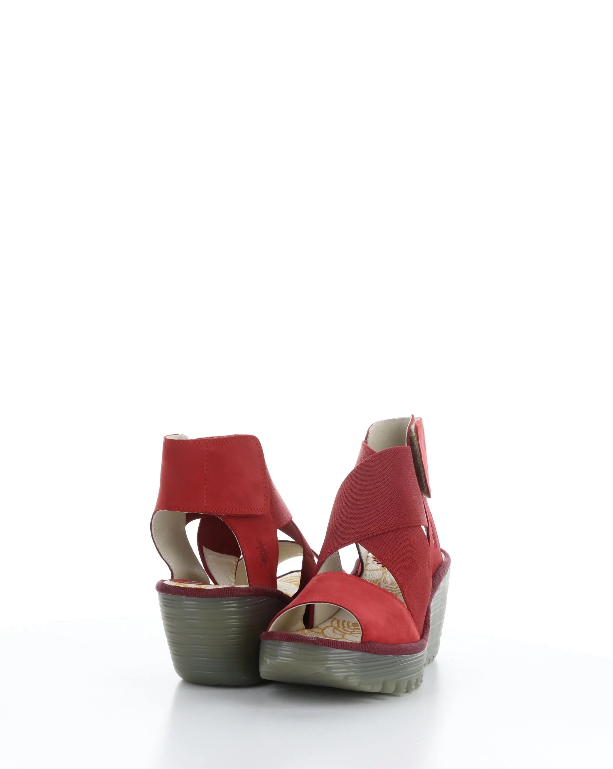 YUBA385FLY Red Elastic Sandals